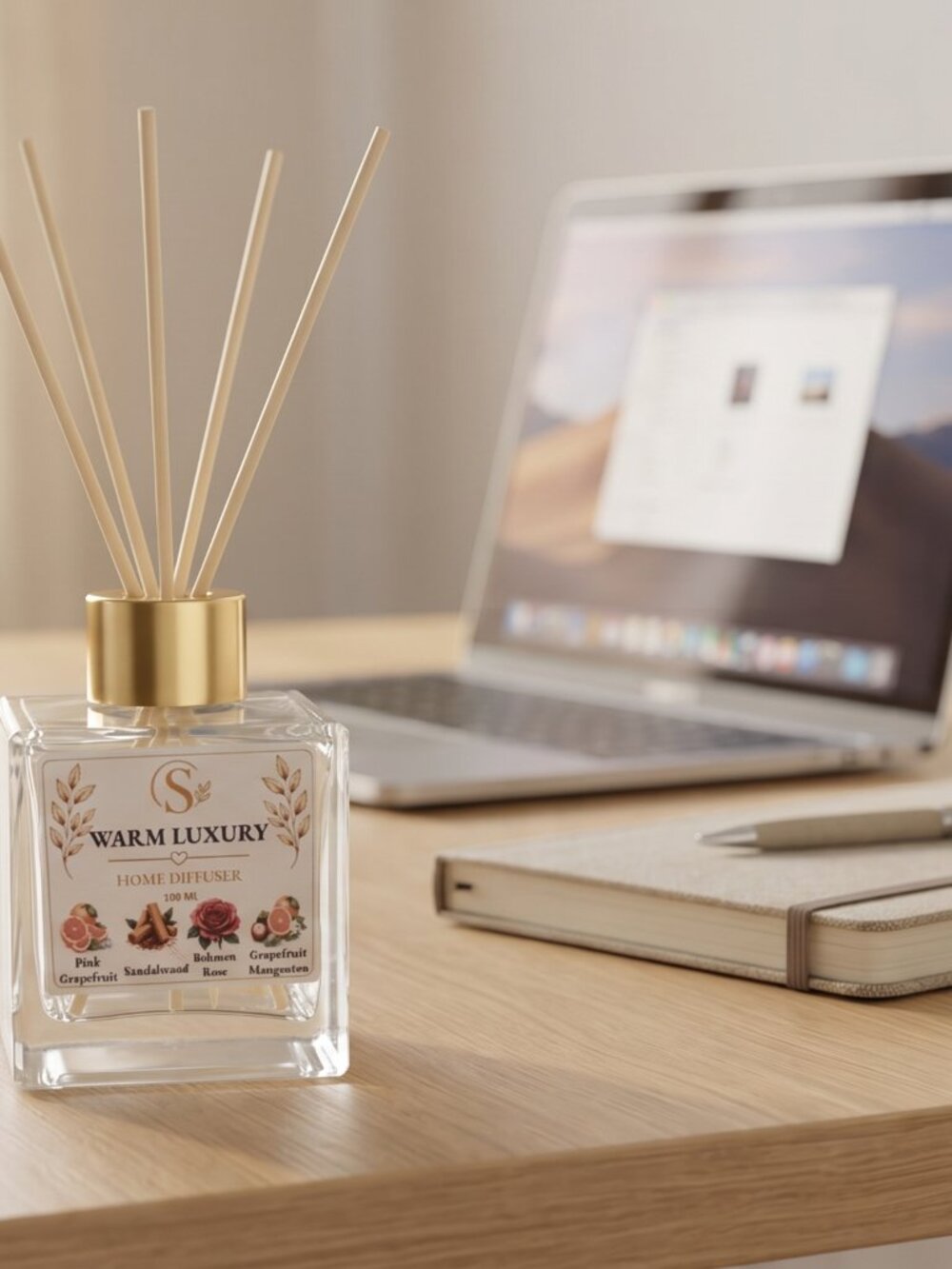 Home Reed Diffuser - Warm Luxury 100ML - Picture 7 of 10